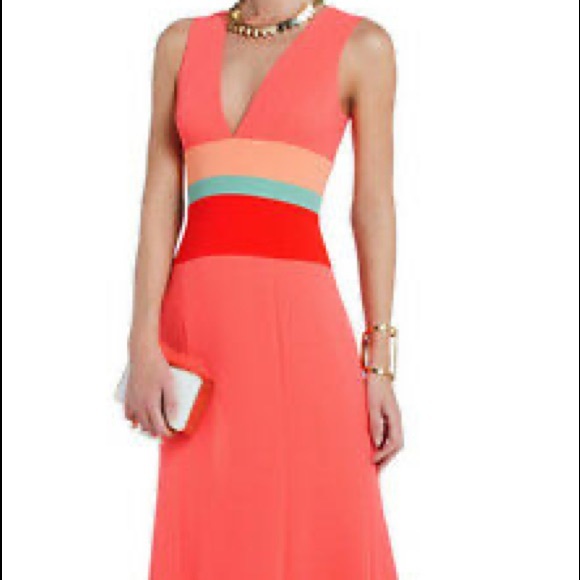 BCBGMaxAzria Dresses & Skirts - BCBG Maxazria Lizette long pink dress size 6 NWT